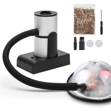 Portable Smoking Gun with Wood Chips, Quick Smoky Flavor Food Smoke Infuser for Cocktails and BBQ