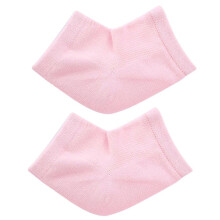 Comfort Gel Heel Sleeves - Moisturizing Slip-Proof Toeless Pink Design