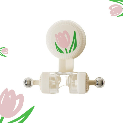 Suction Cup Shower Head Holder 360 Adjustable NoDrill Wall Mount for Handheld, White