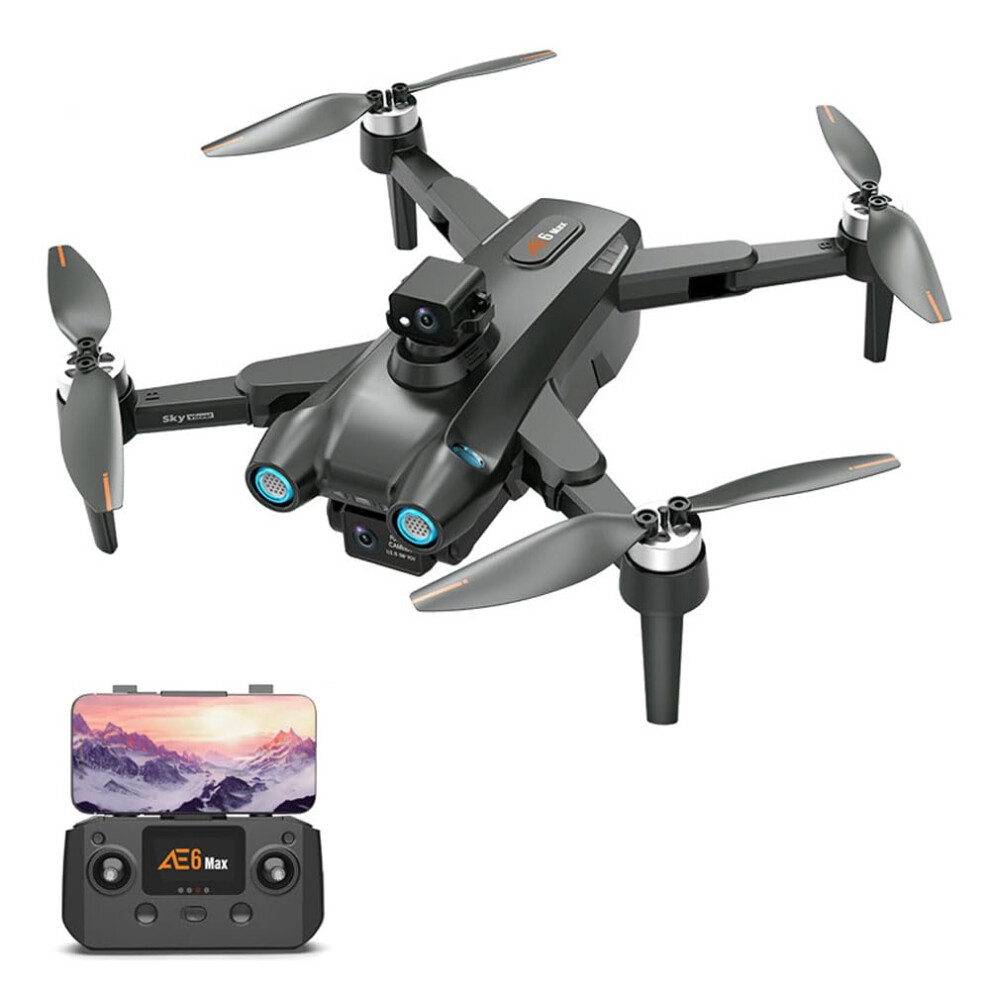 8K Fpv Drone With Dual Camera, 360 Obstacle Avoidance, Gps Foldable Brushless Quadcopter 9113335104358
