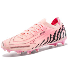 (Red, 44) Low Top TF/FG Soccer Cleats Mens Womens Anti-Slip Breathable Firm Ground Turf Professional Football Boots