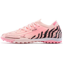 (Pink, 45) Men's Women's Low-Top Soccer Cleats - TF/FG Interchangeable Studs, Breathable Anti-Slip Football Shoes