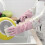 Afwashandschoenen, 2 paar, lang, antislip, waterdicht, rubber 2