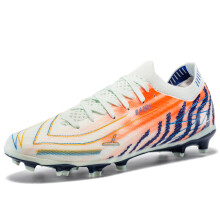 (Yellow, 39) Men's Women's Low-Top Soccer Cleats - TF/FG Interchangeable Studs, Breathable Anti-Slip Football Shoes