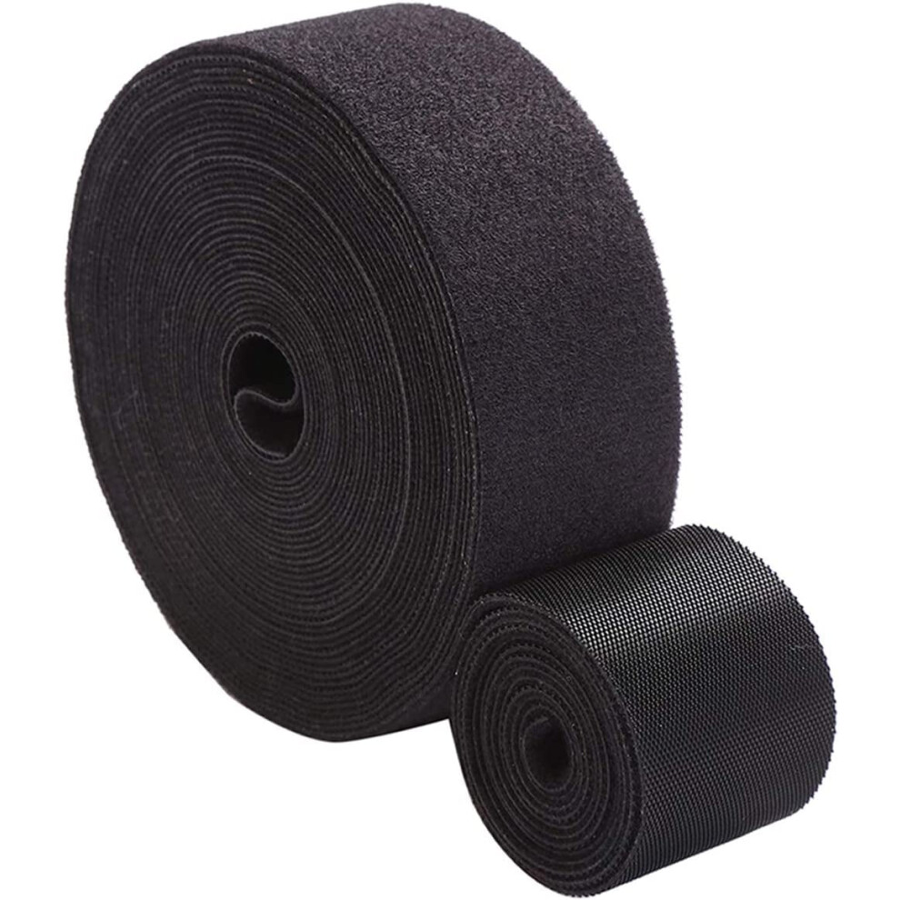 Reusable Fastening Tape Cable Ties Roll 2 Inch Double Side Hook Roll Hook And Loop Cord Management Wire Organizer 9048212958635