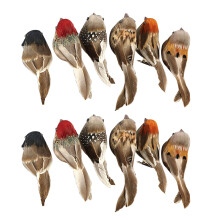 Rustic Christmas Decor, Crafted Assorted Songbird Ornaments With Vivid Shape And Clear Texture For Realistic Feathered Decor And Crafts & Decor