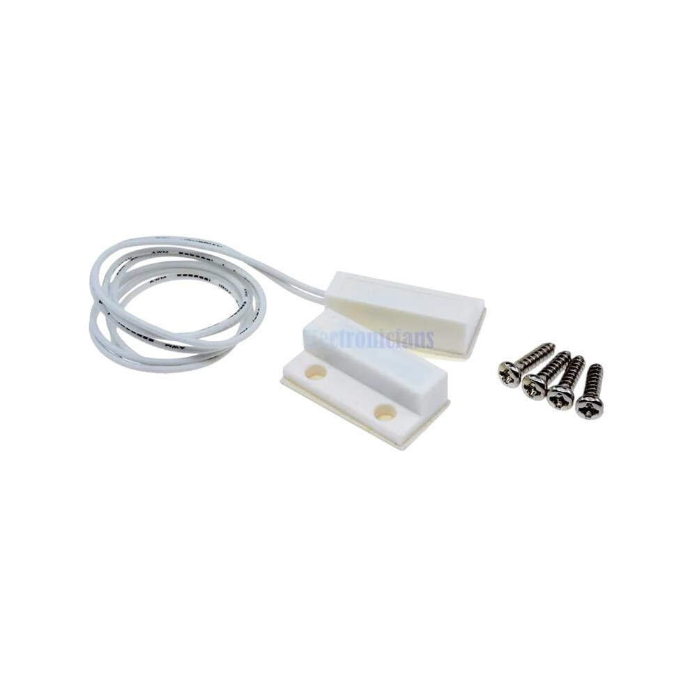Mc38 Wired Door Window Magnetic Sensor, Normally Closed Alarm Switch, 100V Dc Security Contact 9053599497745