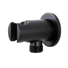 Handheld Shower Head Holder with Water Outlet, 2 in 1 Wall Mount Bracket, 1/2 Inch NPT