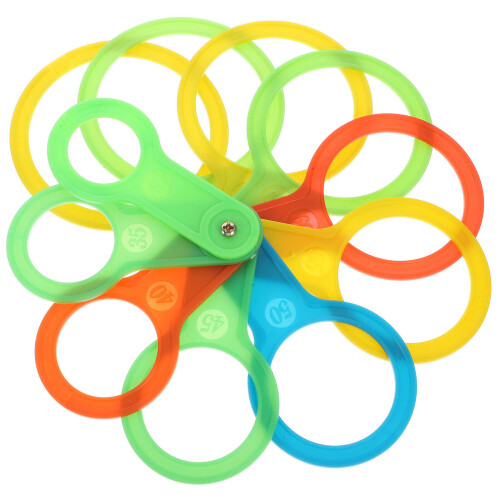1Set Fruit Measuring Lap Circle Assorted Fruits Diameter 2