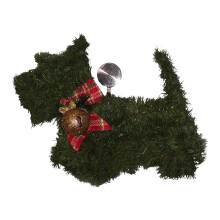 Bentne Julvinterkrans Hund Grön Nålar Kranshängande Ornament