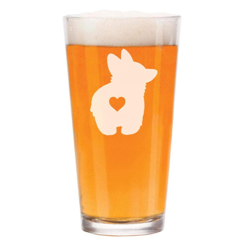 473 ml ølglas Corgi Butt