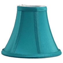 Abażur do żyrandola Urbanest Silk Bell, 3x6x5", turkusowy, pojedynczy