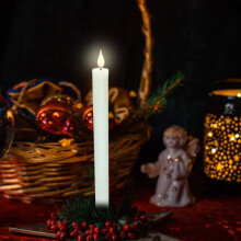 Vela eletrônica LED Kayannuo, haste longa, material de cera, enfeites de Natal, decoração de quarto, decoração de casamento, compatível com o