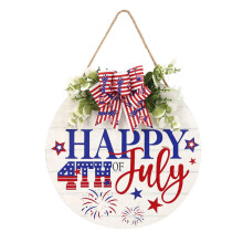 Deurbordje voor Memorial Day, 4 juli krans, Amerikaanse Onafhankelijkheidsdag deurhanger, welkomstbordje voor de voordeur, 11 inch, voor buiten