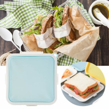 Recipientes para sanduíches, caixa para sanduíches, organizador de alimentos, formato ideal para lancheiras, pão e sanduíches para crianças e
