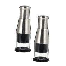 2Pcs Stainless Steel Garlic Press and Crusher for Ginger and Herbs, Easy Clean Kitchen Tool