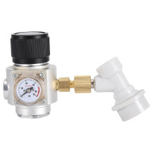 CO2 Charger Regulator - Adjustable Home Brew CO2 Regulator Charger Kit Gas Disconnect Home Draft Beer Kegerator