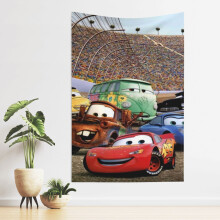 Cars Lightning McQueen Tapestry 60x40in, Compatible with Disney, Colorful Wall Art for Bedroom, Dorm, Living Room Decor