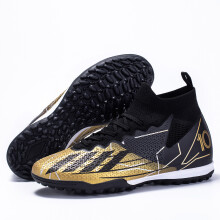(Gold, 39) Short spike cleats new competition level football shoes for men and women universal professional game training sports shoes