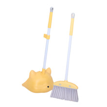 DOMELAY Children Cleaning Broom Dustpan Set Kids Cleaning Set for Children Kids Boys Light Yellow
