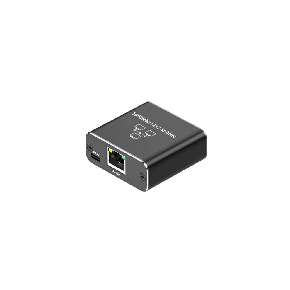 Gigabit Ethernet Splitter 1 In 2 Out, 1000 Mbps - Lan/Internet Cable Splitter - Cat5/6/7 Splitter, Rj45 Network Extension 9389440337640
