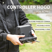 SUSUchens Remote Control Cover Foldable Disassemble Sun-protection Silicone Anti-deformed Remote Control Protective Hat for DJI RC PRO Black