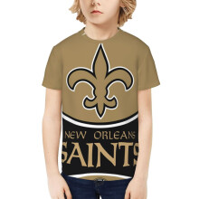NOS_Saints Youth Short Sleeve Shirt for Boys and Girls Sports Football Team for Baseball Fans Gifts