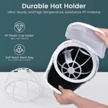 YaChu Hat Washers Cap Washers for Washing Machine, Hat Cleaning Shaper Protector Fit for Adult and Kid's Baseball Caps, White