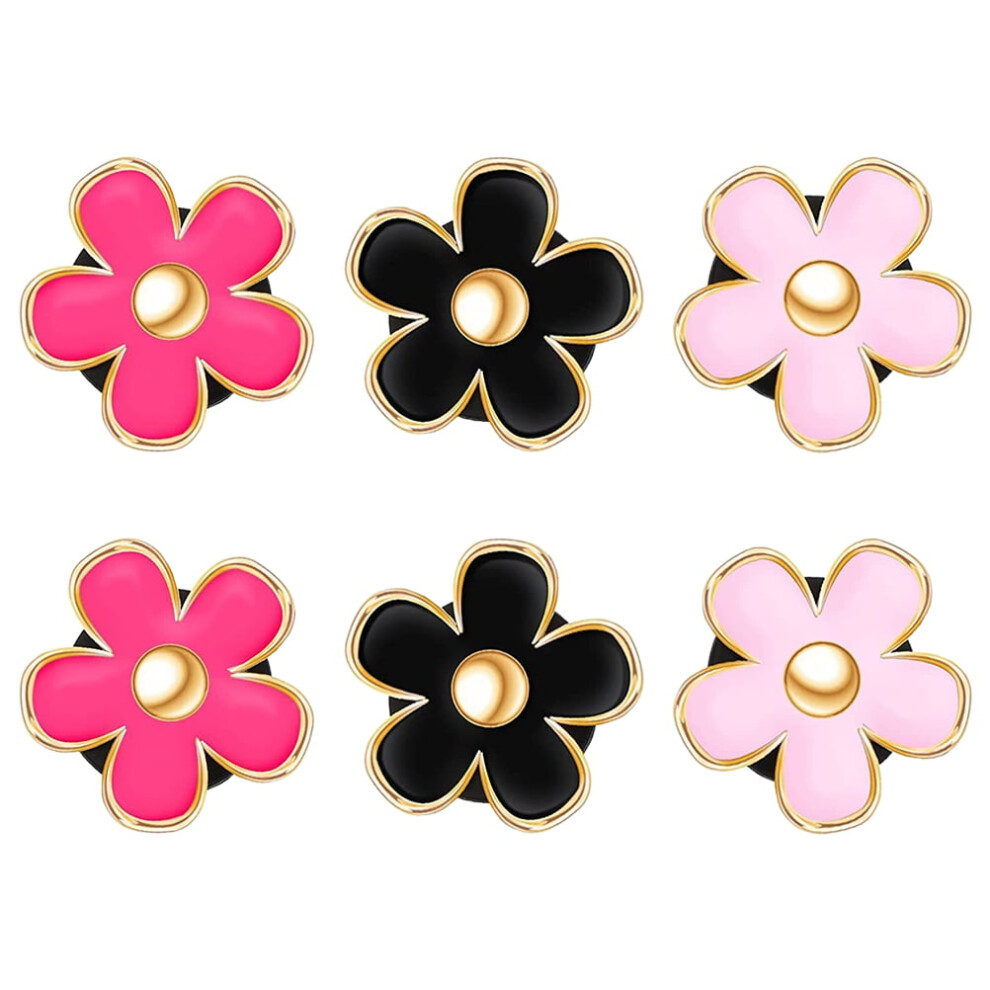 6Pcs Flower Air Freshener Clip Air Conditioning Outlet Clip Alloy Flower Car Decor 9389440718548