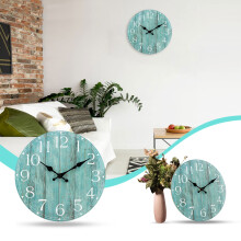 Wall Clocks Battery Operated Silent Non-Ticking, Vintage Round Clock Decorative for Home Kitchen Living Room Office Bathroom Bedroom