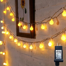33ft 100 LED String Lights, 8 Modes Fairy Lights Plug in, Indoor/Outdoor for Bedroom, Patio, Garden, Party, Wedding