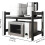 Adjustable Stainless Steel Microwave Shelf with Dual Layer Storage Rack for Kitchen Counter 2