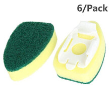 SDJMa Dish Wand Refills 6 Packs,Sponge Replacement Heads,Dish Wand Sponge Refill for Kitchen Cleaning