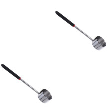 2pcs Manual Practical Coconut Opener Tool Stainless Steel Comfortable Handle Punch Hole Opener for Home Travel