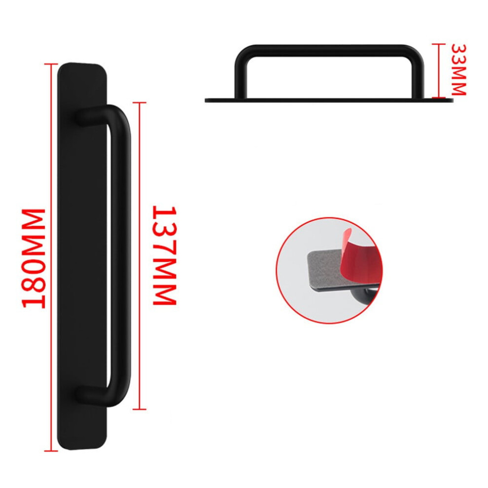 Barn Door Pull Push Plate Heavy Duty Gate Handle Sliding Door Pull Handle Black M 9389440208490