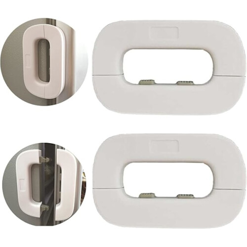 2-pack door locks for refrigerator, child safety