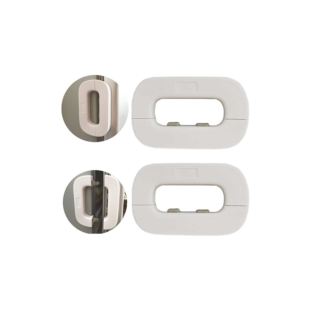 2-pack door locks for refrigerator, child safety