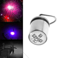 Savlot LED Attracting Fish Lamp Electronic Underwater Fishing Lure Lamp Colorful Light, Fishing Baits Kit, Red Colourful