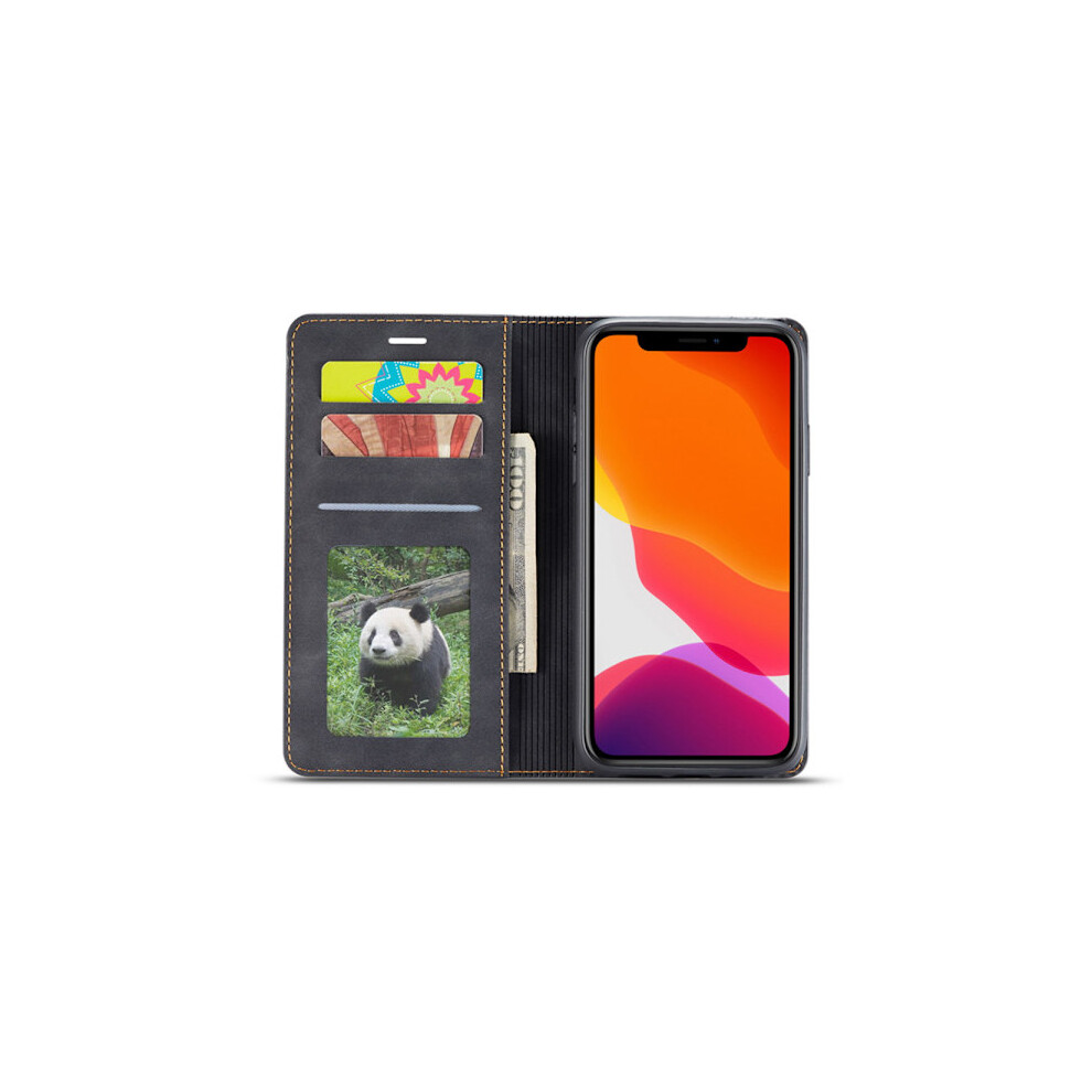 Compatible With Iphone 12 Pro Max - Stylish Smart Wallet Case Blue 9389440351387