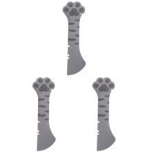 3 Pieces Pet Canning Spoon Silicone Cooking Spoons Tableware Dog Food Mixing Adorable for Cat