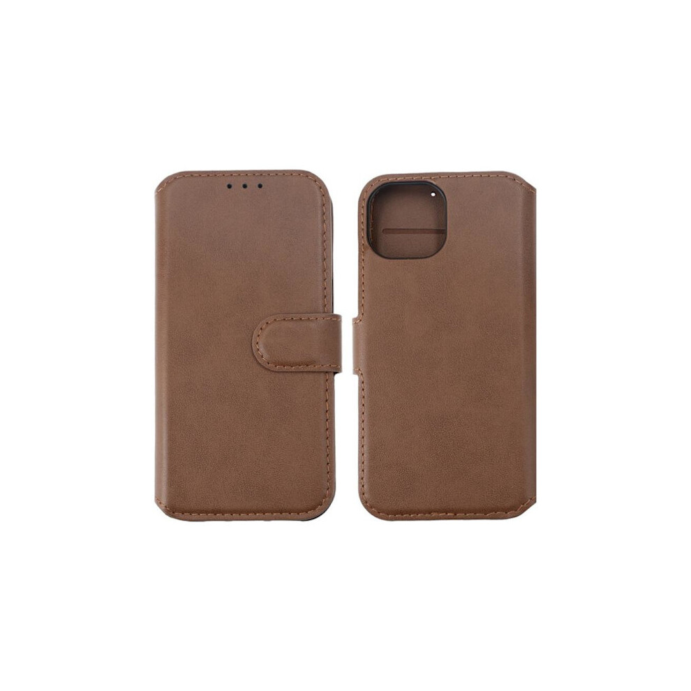 Compatible With Iphone 15 Wallet Case Leather Rvelon - Brown 9389440351561