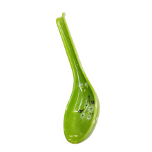 Qiysamall 6 Pcs Drop-Resistant Heat-Resistant Hook Spoon Imitation Ceramic Spoons Table Spaghetti Noodle Asian Soup Tableware