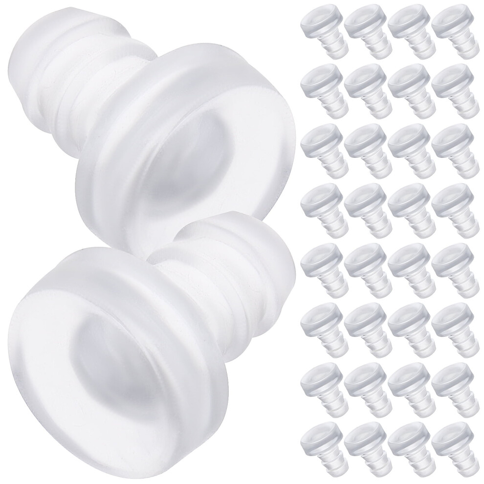 200 Pcs Stem Bumpers Clear Anti-Collision Bumpers With Stem For Cabinet Doors Patio Furniture 9389440352049