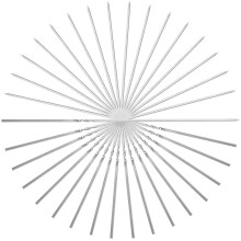 20 Pcs BBQ Steel Skewers for Grilling Shish Kabob Iron Sign Vegetable Thicken Stainless