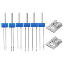 Knitted Fabrics Jersey Sewing Machine Parts Needle Practical Twin Needles Tank Multifunction Iron Plastic