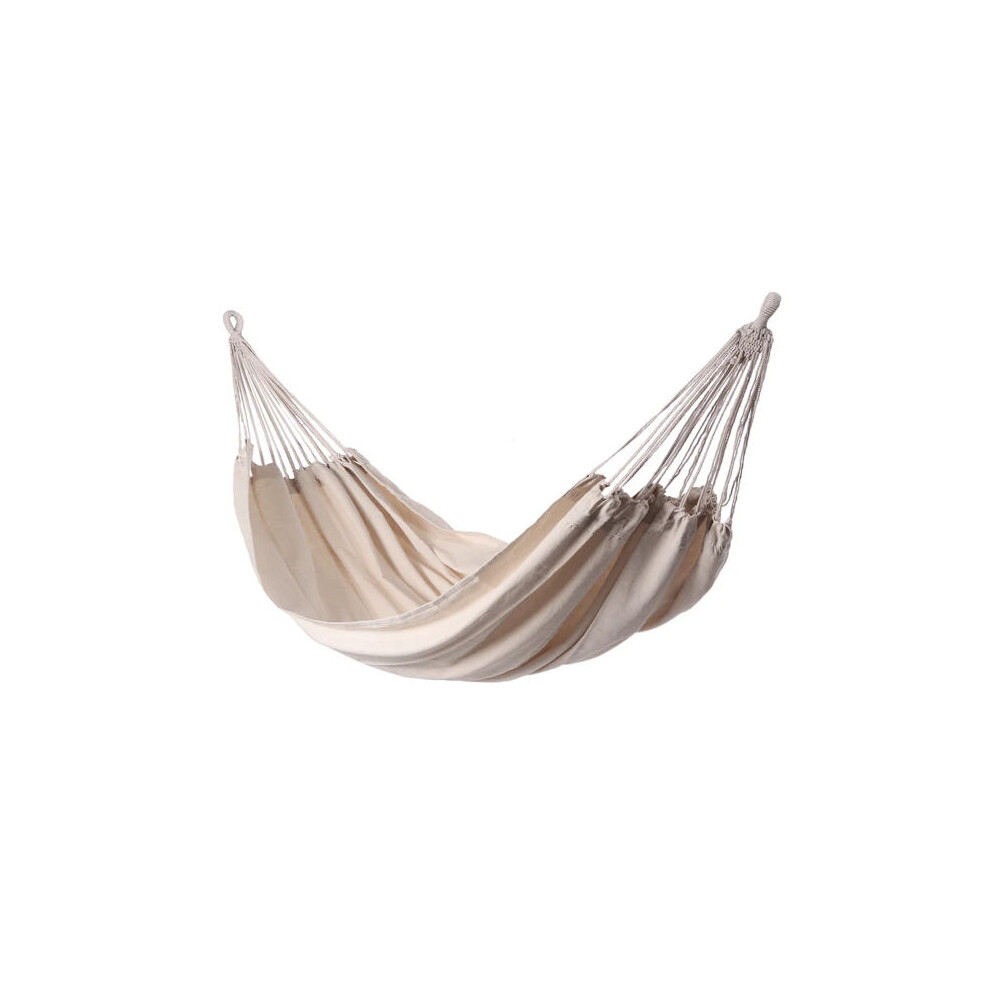 Hammock 260 X 150 Cm Max. Load 200 Kg Carrying Bag 1-2 People Beige 9389440446298