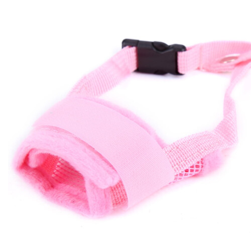 Vnanda Dog Muzzle, Adjustable Pets Muzzle Mesh Breathable Nylon Soft Muzzle Anti-Biting Barking Mouth Cover for Small Medium Large Extra Dog 1