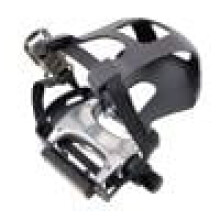 Bike pedals with clips and straps exercise bike pedals antislip universal 9/16 "thread for stationary bike Outdoor