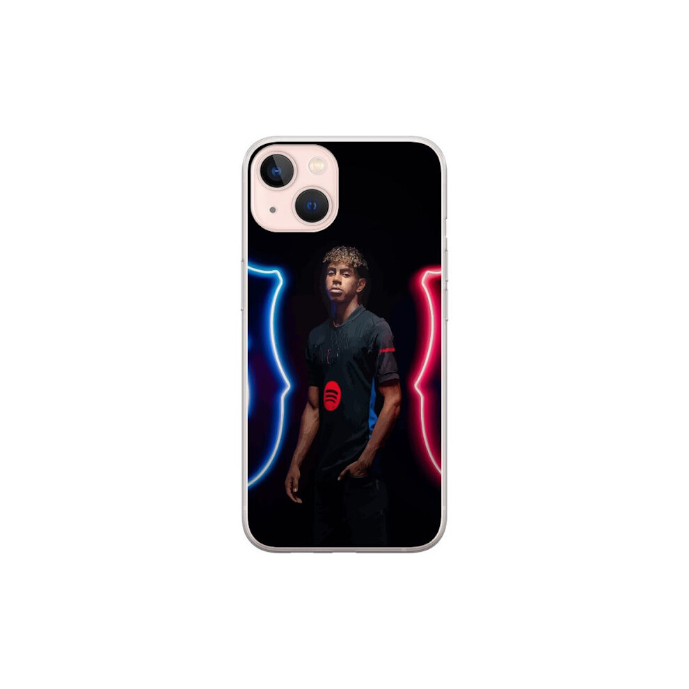 Compatible With Apple Iphone 13 Mini, Transparent Case, Fc Barcelona Young Talent, Yamal Football Star, La Liga Motif 9389440447851