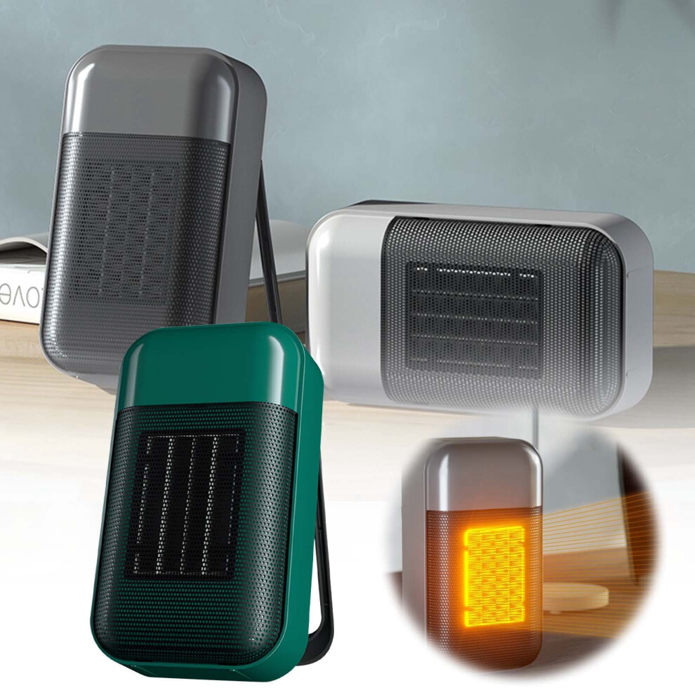 Candle Heater For Home, Terracotta Portable Space Heater For Indoor Use, Quiet Milk Ceramic Heater For Bedroom, Desktop Small Heating Fan For Climate 9389440448551